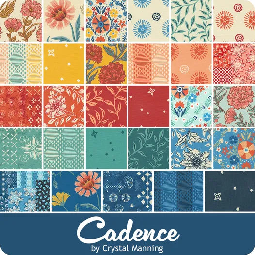 Cadence Jelly Roll (40 x 2 1/2" Strips) by Crystal Manning for Moda Fabrics - #11910JR
