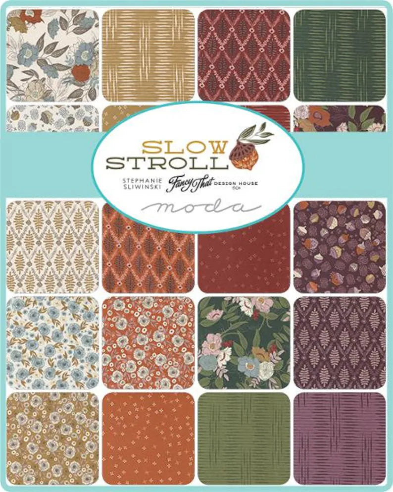 Slow Stroll Jelly Roll by Stephanie Sliwinski of Fancy That Design House for Moda - 45540JR