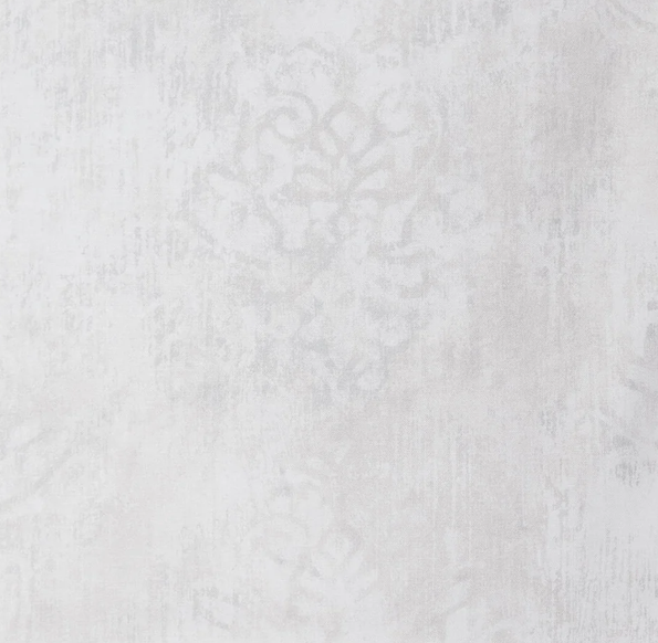 P&B Textiles Pallazzo Off White and Grey Damask 108" wide x 2.4 metre length