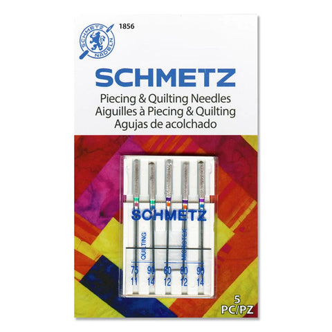 Schmetz Piecing & Quilting Combo 75/11, 80/12 & 90/14 Machine Needles 1856 - 5 Pack