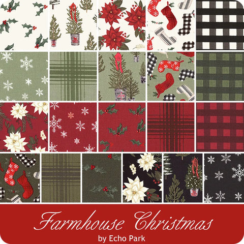 Farmhouse Christmas 40 x 2 1/2" Strips by Echo Park for Riley Blake Designs