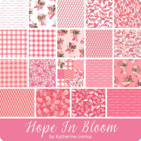 Hope in Bloom (BCRF) 5 inch Squares Stacker by Katherine Lenius - 5-11020-42