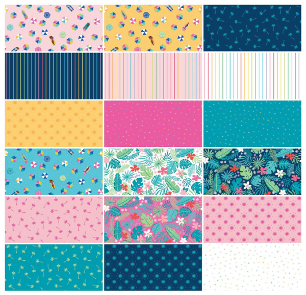 Sunshine BLVD 40 x 2 1/2" Strips by Amber Kemp-Gerstel for Riley Blake Designs