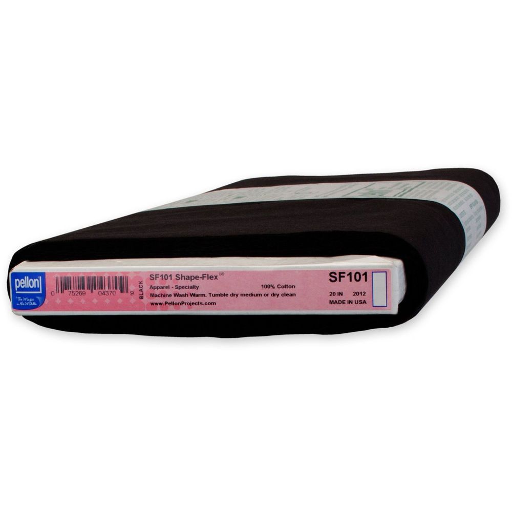 Pellon SF101 Shape-Flex® Black Woven Fusible Interfacing - by the Metre