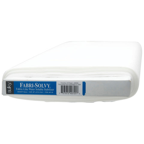 Sulky Fabri-Solvy Water Soluble Stabilizer 20" (50cms wide) - by the Metre