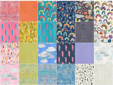 Happy - 42 x 10 inch Squares Pack by Carrie Bloomston - HPCBCP10
