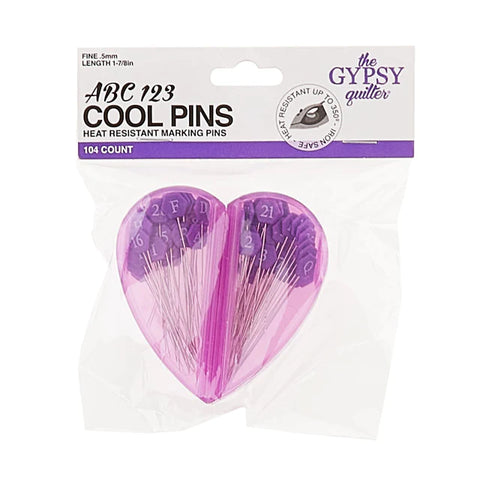 ABC 123 Cool Pins (104) by The Gypsy Quilter