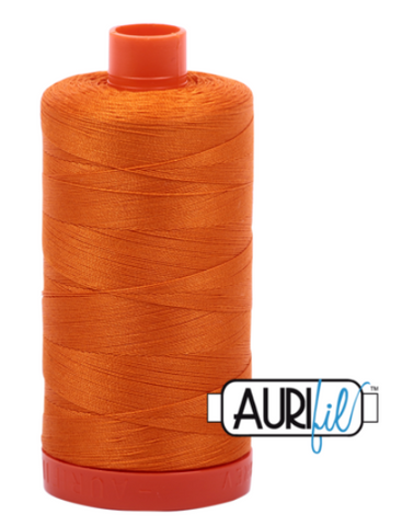 Bright Orange 1133 Aurifil 50wt Thread - 1300M Spool 100% Cotton 2ply Italian Thread