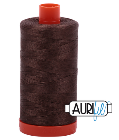Bark 1140 Aurifil 50wt Thread - 1300M Spool 100% Cotton 2ply Italian Thread