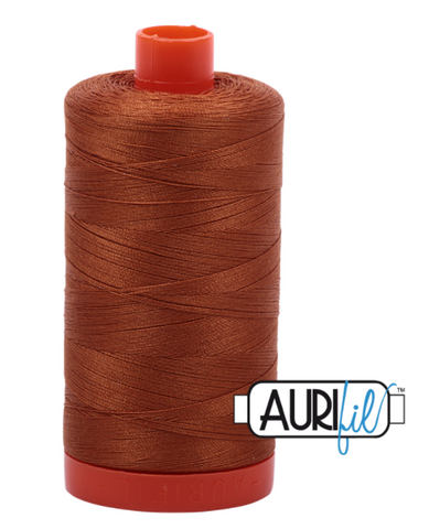 Cinnamon 2155 Aurifil 50wt Thread - 1300M Spool 100% Cotton 2ply Italian Thread