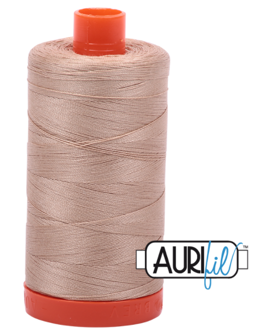 Beige 2314 Aurifil 50wt Thread - 1300M Spool 100% Cotton 2ply Italian Thread
