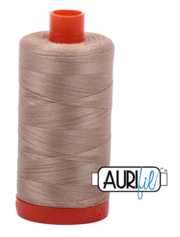 Sand 2326 Aurifil 50wt Thread - 1300M Spool 100% Cotton 2ply Italian Thread