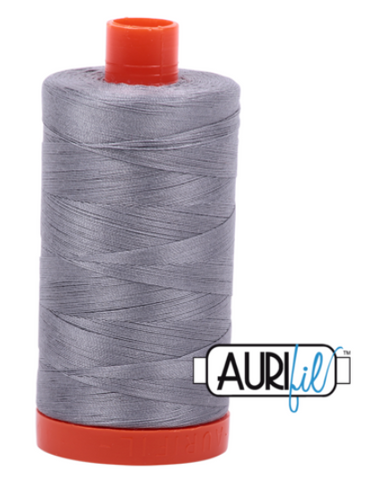Grey 2605 Aurifil 50wt Thread - 1300M Spool 100% Cotton 2ply Italian Thread
