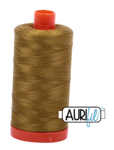 Medium Olive 2910 Aurifil 50wt Thread - 1300M Spool 100% Cotton 2ply Italian Thread