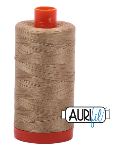 Blonde Beige 5010 Aurifil 50wt Thread - 1300M Spool 100% Cotton 2ply Italian Thread