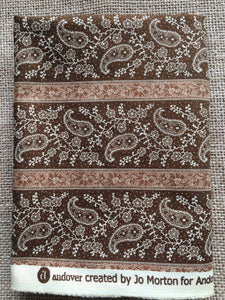 Emilie Rose by Jo Morton for Andover #7732 Brown Stripe - $7.00 Half Yard Cut