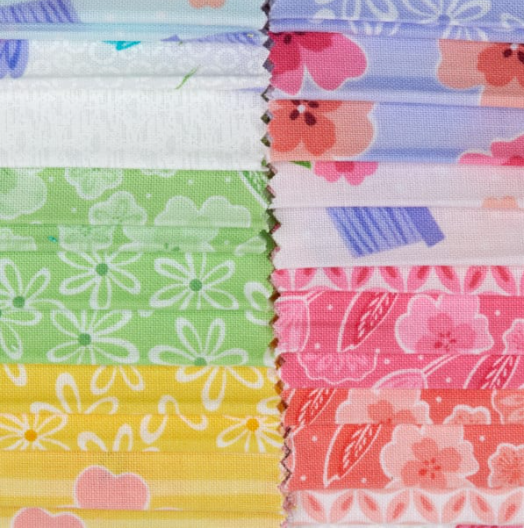 Full Bloom 40 x 2 1/2" Strips by Cherry Guidry of Cherry Blossoms