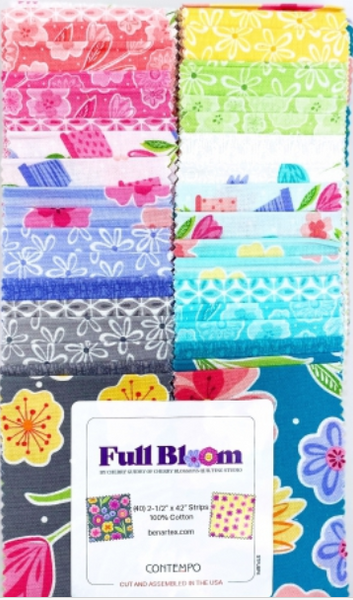 Full Bloom 40 x 2 1/2" Strips by Cherry Guidry of Cherry Blossoms