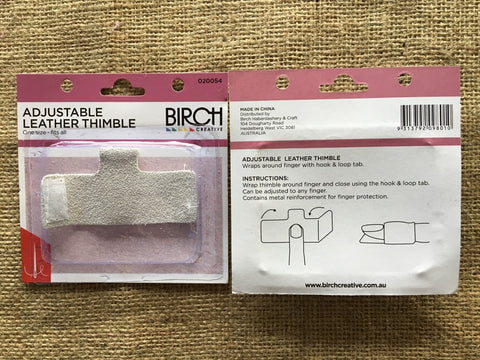 Adjustable Leather Thimble