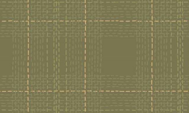 Dash Plaid Moss Flannel - Half Metre Lengths