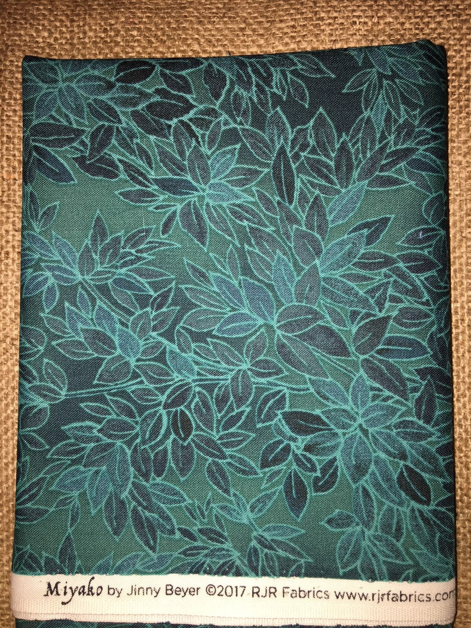 Miyako 3211-5 Green Floral Leaves by Jinny Beyer - $7.00 Half Yard Cut