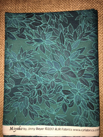 Miyako 3211-5 Green Floral Leaves by Jinny Beyer - $7.00 Half Yard Cut