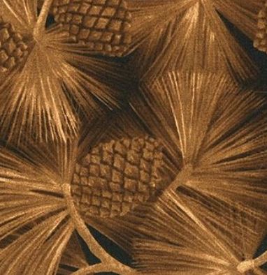 Outdoor Splendor Pine Cones Gold - Half Metre Lengths