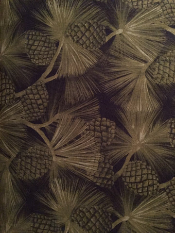 Outdoor Splendor Pine Cones Green - Half Metre Lengths