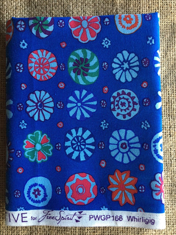 Blue Whirligig PWGP166 by Kaffe Fassett - Kaffe Fassett Collective - $7.00 Half Yard Cut