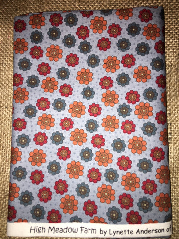 High Meadow Farm 3045 Blue Background by Lynette Anderson - $7.00 Half Yard Cut