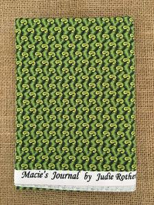 Reproduction Macie's Journal Design 2363 Green by Judie Rothermel for Marcus Fabrics - $7.00 Half Yard Cut