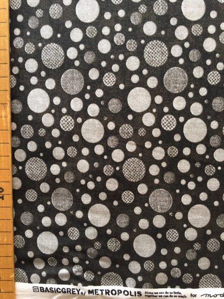 Metropolis Dollop in Iron Black 30567-17 by Basic Grey - Half Metre Lengths