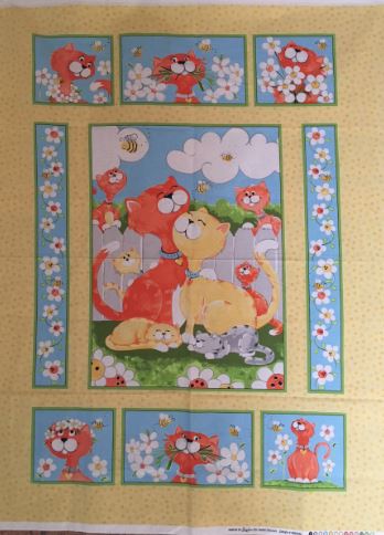Purrl the Cat Panel by Suzybee