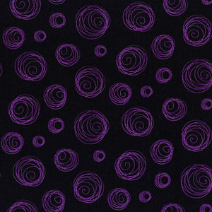Ectoplasm Rings Halloween Haze Purple - Half Metre Cuts