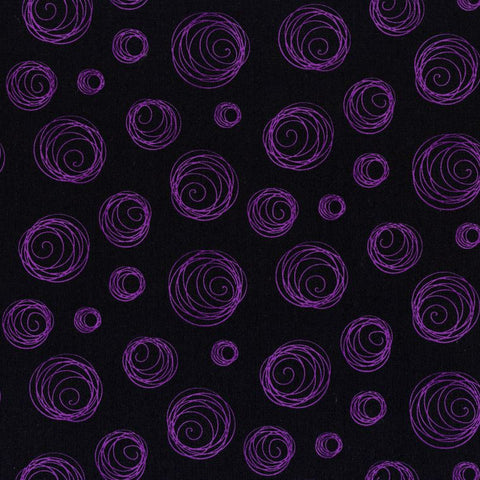 Ectoplasm Rings Halloween Haze Purple - Half Metre Cuts