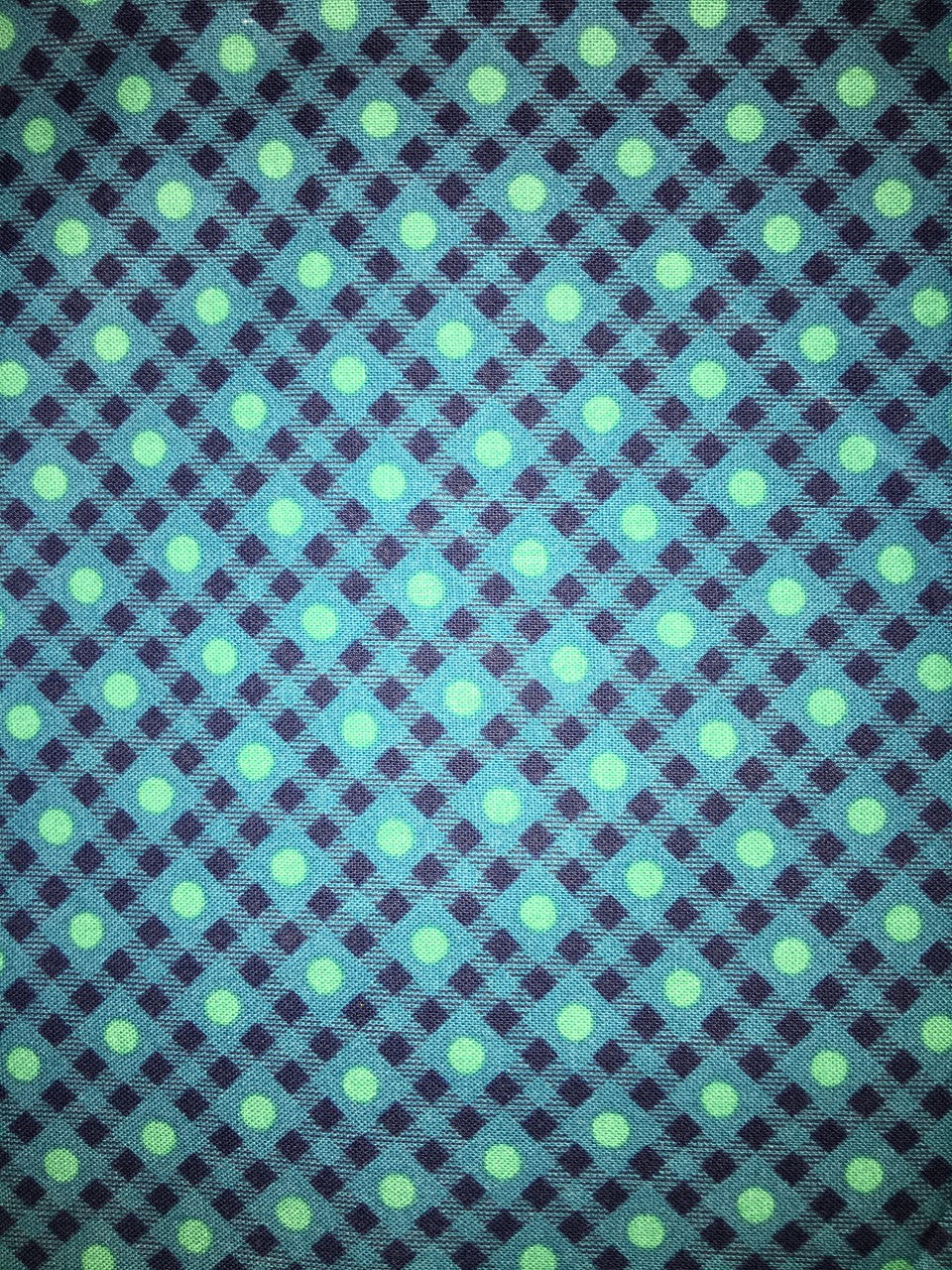 Vintage Made Modern Geometric 2472 Teal Background - Half Metre Cuts