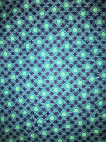 Vintage Made Modern Geometric 2472 Teal Background - Half Metre Cuts