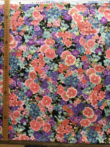 Grand Majolica Floral 15838-2 Metallic - Half Metre Lengths