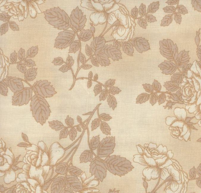 Paris Romance Flowers - Ivory - Half Metre Lengths