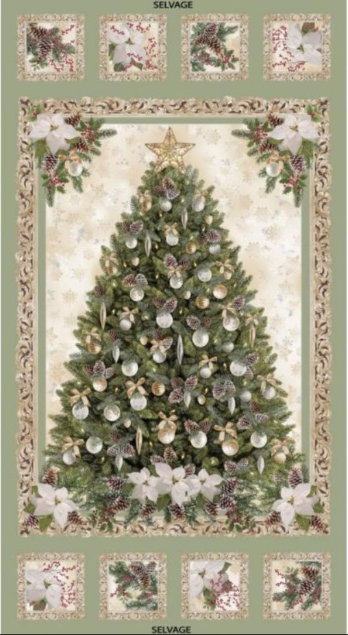 A Very Merry Christmas Tree Panel - CM6958