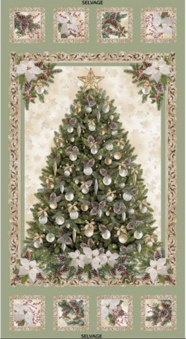 A Very Merry Christmas Tree Panel - CM6958