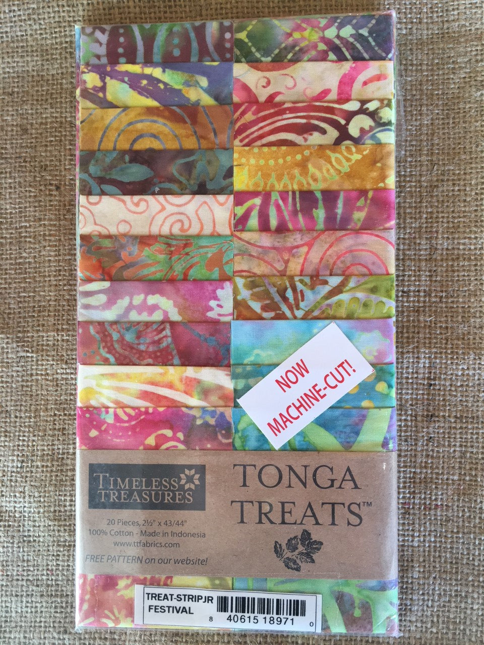 Festival 20 x 2 1/2 inch Strip Junior Tonga Treat - Batik
