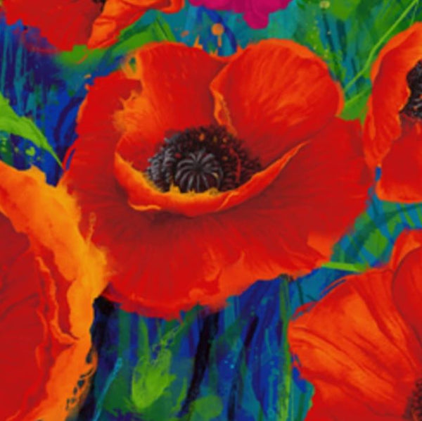 I Dream of Poppy - 35 inch Panel by Chong-A Hwang
