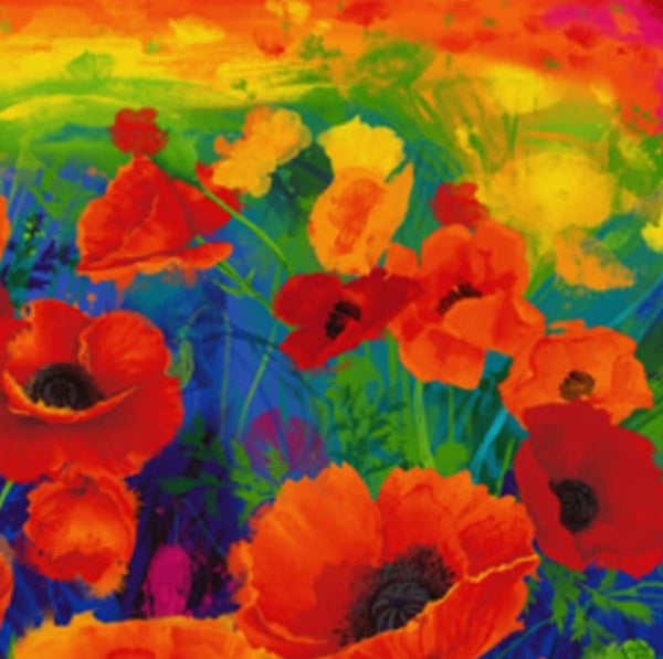 I Dream of Poppy - 35 inch Panel by Chong-A Hwang