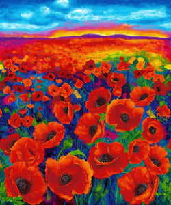 I Dream of Poppy - 35 inch Panel by Chong-A Hwang