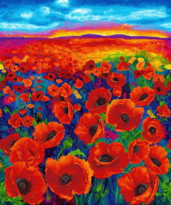 I Dream of Poppy - 35 inch Panel by Chong-A Hwang