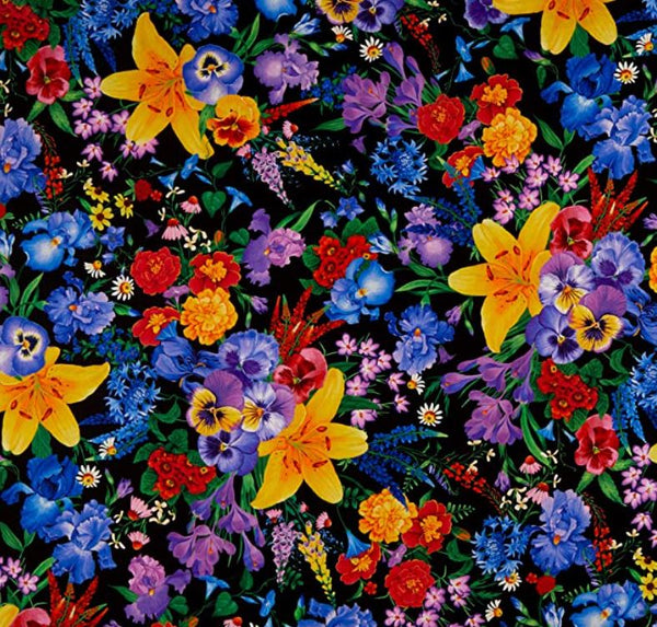 Wild Meadow Digital Floral - Half Metre Lengths (Meadow - CD7069)