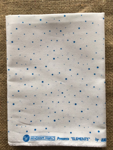 Elements Blue Dots on White Background by Windham Fabrics - $6.00 Half Yard Cut