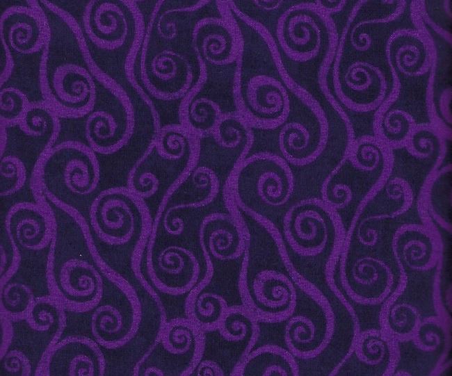 Wilmington Prints Purple Swirl Scroll 108 inches wide x 1.8 metres - 2078-606